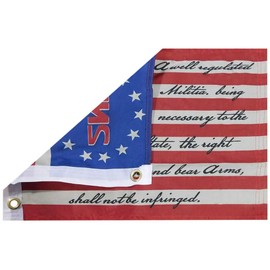 12X18 2nd Amendment Betsy Ross 100D Woven Poly Nylon Car Boat Flag Grommets