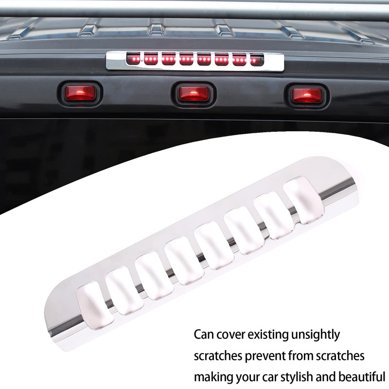Lcojicep Car Brake Light Trim Compatible with Hummer H2 2003-2009,