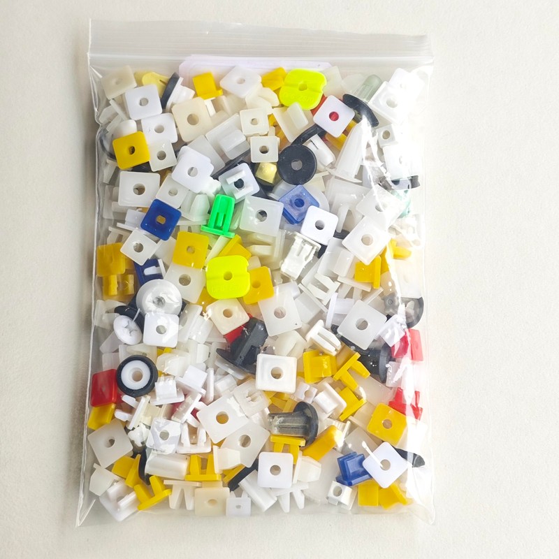 200 Pcs Mixed Auto Car Nylon License Plate Screw Inserts