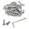 iexcell 50 Pcs 1/4-20 x 3/4" Stainless Steel 304 Hex