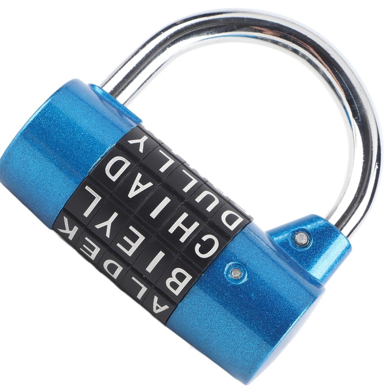 5 Dial Digit Code Combination Padlock Travel Suitcase Gym Locker