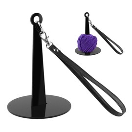 Portable Wrist Yarn Holder with Wrist Strap, Wrist Yarn Holder for Crocheting, Yarn Ball Holder Crochet Yarn Holder for Knitting Craft Lover, Beginner Spinner Yarn Holder