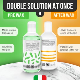 Bella Verde Pre and Post Waxing Care - Home Kit for Women and Men - Pack of 2 Pre & Post Wax Spray - Care for Brazilian Body Legs Eyebrows Face Lips Armpits