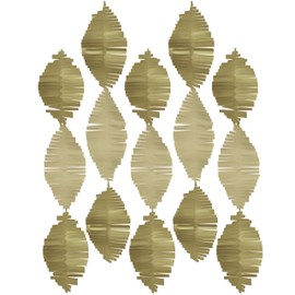 Modern Christmas Metallic Fringe Crepe Streamer - 6 ft I Pack of 5