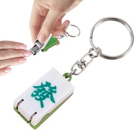 Foldable Nail Clipper - Keychain Mahjong Nail Clipper - Wear-Resistant Manicure Tools, Stainless Steel Nail Trimmer for Travel, Business Trip