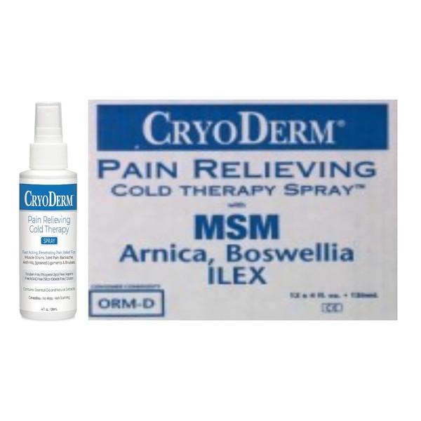 CryoDerm Pain Relief Spray (Case of 12) 4 oz Each