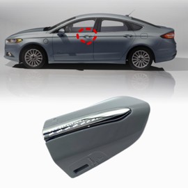 Gztoyu Door Handle Key Bezel Cover Cap Front Left Exterior Compatible with Ford Fusion 2013-2020 | Edge 2015-2020 DS7Z 54218A15-DC (Grey)