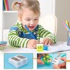 JEFURE Pencil Sharpener with Container, 8 Pieces, 4 Colours, Pencil