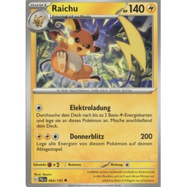 MZTCG - Raichu PAL 064 - Developments In Paldea - Trading Card - German - with MZTCG Shipping Protection