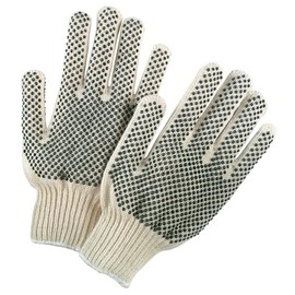 MCR Safety 9668XL Cotton/Polyester 7 Gauge String Knitted Multi-Purpose Men?s Gloves, Natural, X-Large, 1-Pair