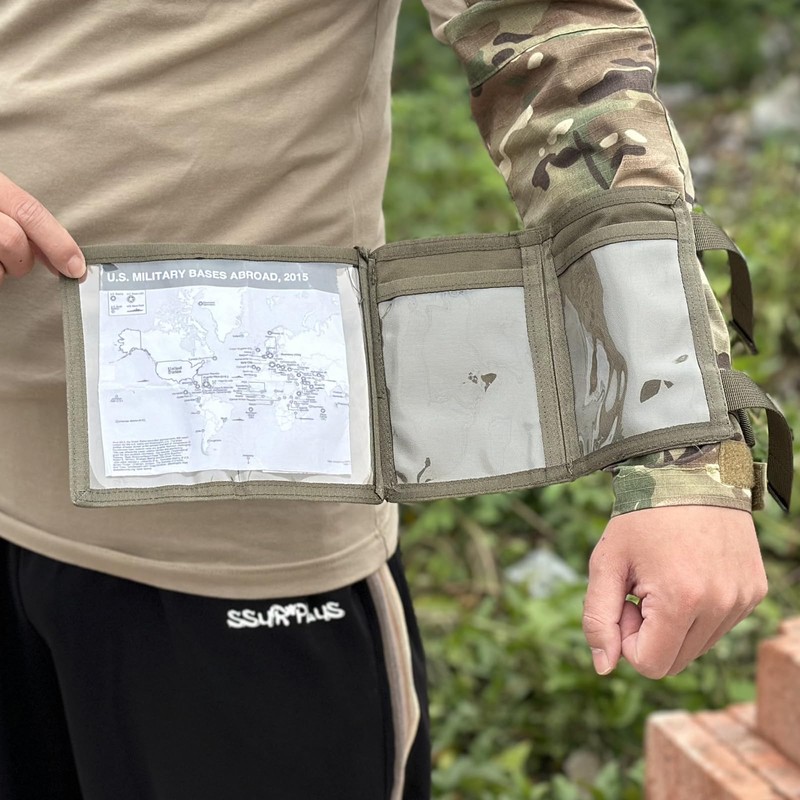 Tactical Arm Sleeve Map Pouch Case Documets Holder Wrist Case