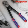 WORKPRO 14-Inch Bolt Cutter, Tri-Material Handle with Comfort Grip, Chrome