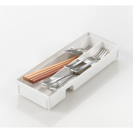 Richell Totono N Cutlery Stand for Drawers, Regular Size, White