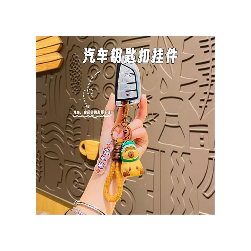 [LeChengMM] Super Cute Idea Funny Capybara Keychain Keychain Bag Pendant