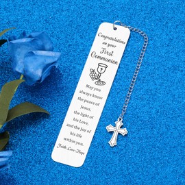 Baptism Gifts for Boys Girl, Catholic Bookmark, First Communion Gifts for Boys, First Communion Favors, Baptism Confirmation Gift for Teens, Religious Bookmarks Gift for Him Her Book Lover