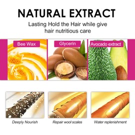 BestLand Hair Wax Stick – Non-Greasy, No-Residue Tamer for Flyaways, Frizz & Baby Hair, Styling Stick for Edges & Slick Back Looks, for Women, Men & Kids