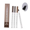 Beavorty 12pcs Liquid Eyebrow Pen Four-pronged Eyebrow Pencil for Natural