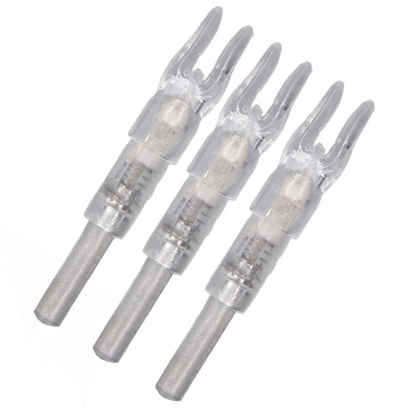 3PCS Lighted Nocks for Arrows Automatic Lighting 6.2mm Internal Diameter