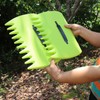 Leaf Rake,Reusable Hand Rake with Gloves | Multifunctional Grass Clips,