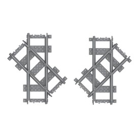 City Train Track Building Block Accessories, Train Track Accessories and Railway Track Expansion are Compatible with All Major Brands (Left and Right Inclined Tracks)