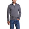 Weatherproof Vintage Mens Long-Sleeve Quarter-Zip Fleece Sweater (Grey, X-Large)