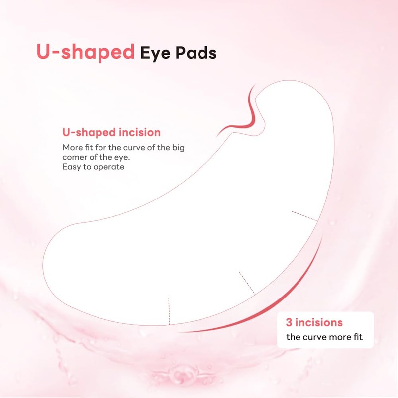 Lunamoon Eye Pads for Eyelash Extension Eyelash Pads U Pads
