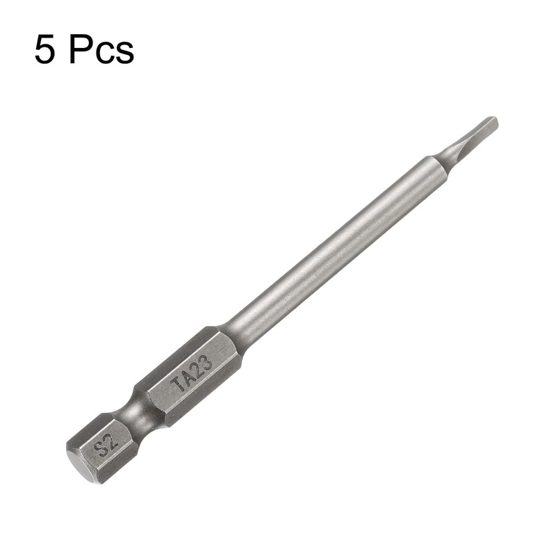 sourcing map 5pcs Magnetic Triangle Screwdriver Bit TA23 1/4" Hex