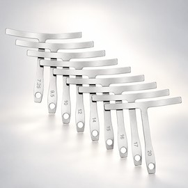 9-Piece Understring Radius Gauge Set for Guitar Setup