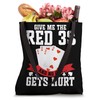 Canasta Player Red 3s Cards with Point Values Canasta Tote