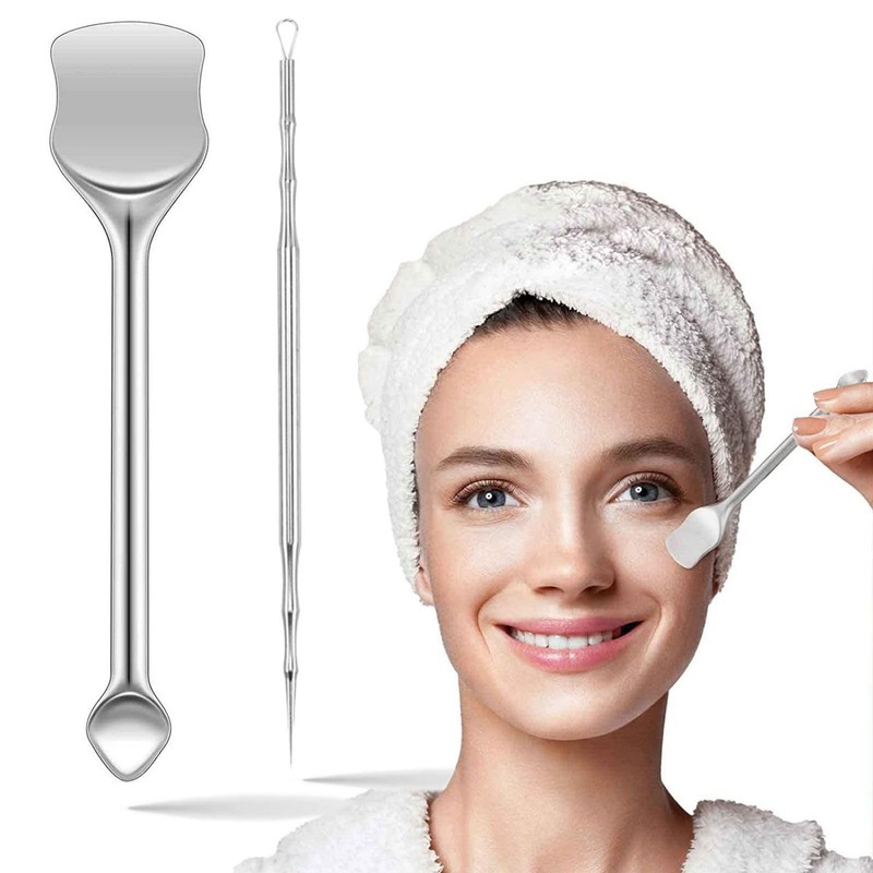 Professional Comedone Extractor For Whitehead And Blemish Removal Stainless Steel