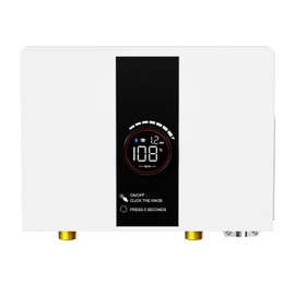 Tankless Water Heater Electric, 13kW 240Volt On Demand Instant Hot Water Heater with LED Digital Display Self-modulating, Overheating Protection, CSA Certified, Up to 3.38 GPM for 2-3 Point of Use