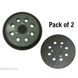 2X Pad For Makita 743081-8 Hitachi 324-209 5" 8 Hole Orbit Sander Hook and Loop