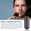 Premium ES9085 Shaver Head Outer Foil w/Clean Brush Replacement for