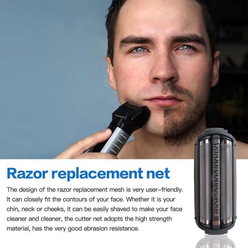Premium ES9085 Shaver Head Outer Foil w/Clean Brush Replacement for
