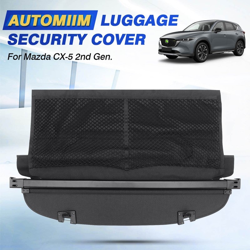 Cargo Cover for Mazda CX5 2017-2024 2025 Accessories Retractable Trunk