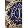 1 Year AA Medallion Reflex Antique and Blue Color Bronze