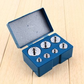 FTVOGUE 7 Pieces/Set 500 g Precision Calibration Weight Kit Class M2 Jewellery Scales with Weight Tweezers for Digital Scales Education