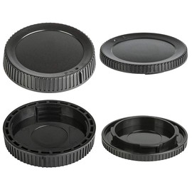 Front Housing and Rear Lens Cap Compatible for Nikon Z50 Z5 Z6 Z7 Z6II Z7II Kit Z Mount, Replaces LF-N1 Rear Lens Cap and BF-N1 Body Cap (Pack of 2)