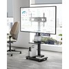 ECOTINY Steel Base Rolling TV Stand for 32-75 inch TVs