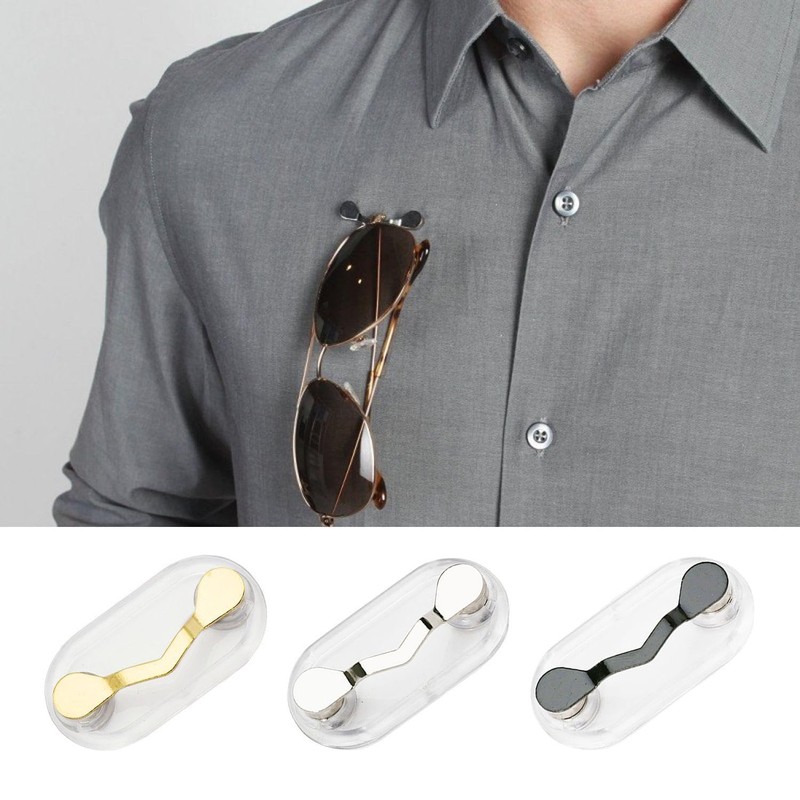 3 Pieces Magnetic Glasses Clip, Portable Glasses Clip, Glasses Fixing