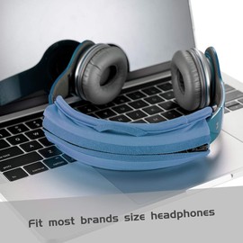TXEsign Universal Replacement Headband Cushion Pad Cover Protector Compatible with ATH M50X, QC 35i/35ii, QC25, Solo 2/Solo 3, Studio 2/3 Headphones (Blue)