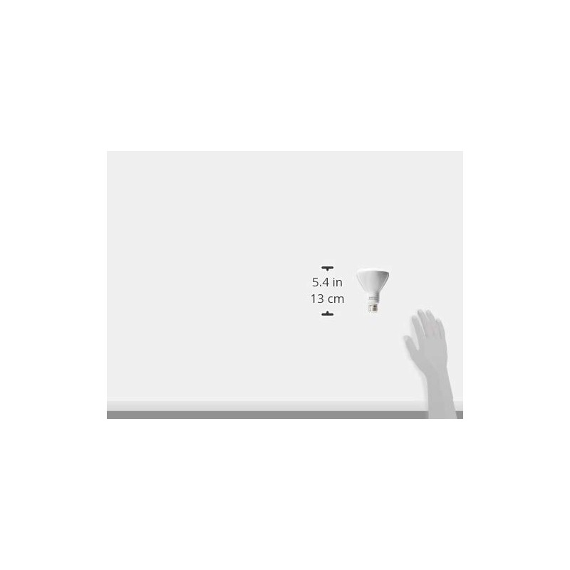 Satco S9620 9.5 Watt BR30 LED Reflector Light Bulb, Dimmable,