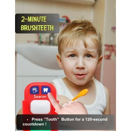 Searon Toothbrush Timer for Kids, 2 Minutes Teeth Brushing, 20 Seconds Hands Washing Timer for Kids Brushing Teeth Washing Hands