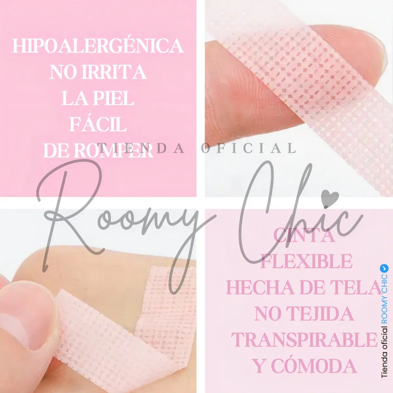 Cintas Extensión Pestañas Micropore Papel Cinta