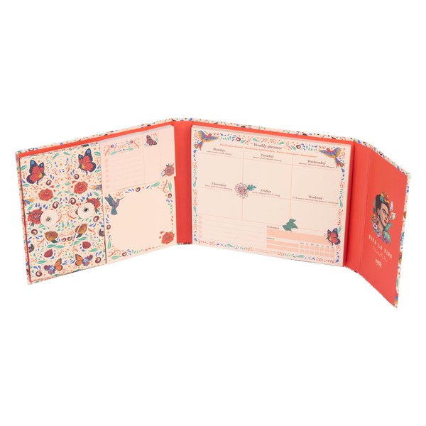 Grupo Erik Frida Kahlo Weekly Planner & Sticky Notes Set