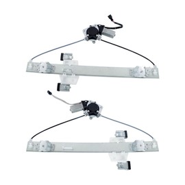 KarParts360 For Ford F-150 2004-2014 Window Regulators Rear, Driver and Passenger Side | Pair | Power | Includes Motor | Replacement For FO1550127, FO1551127 | AL3Z1827000A, AL3Z1827001A