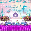 Under The Sea Mermaid Birthday Party Backdrop Girl Princess Mermaid