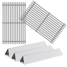 Folocy 7637 7635 Grill Grates Replacement Flavorizer Bars for Weber Spirit Grill I Spirit II E-210, S-210, E-220, S-220, 17.5” Stainless Steel Cooking Grid BBQ Grill Parts 2 Burners Spirit 200 Series