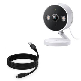 BoxWave Cable Compatible with TP-Link Tapo C120 Security Camera - DirectSync - USB 3.0 A to USB 3.1 Type C, USB C Charge and Sync Cable - 6ft - Black