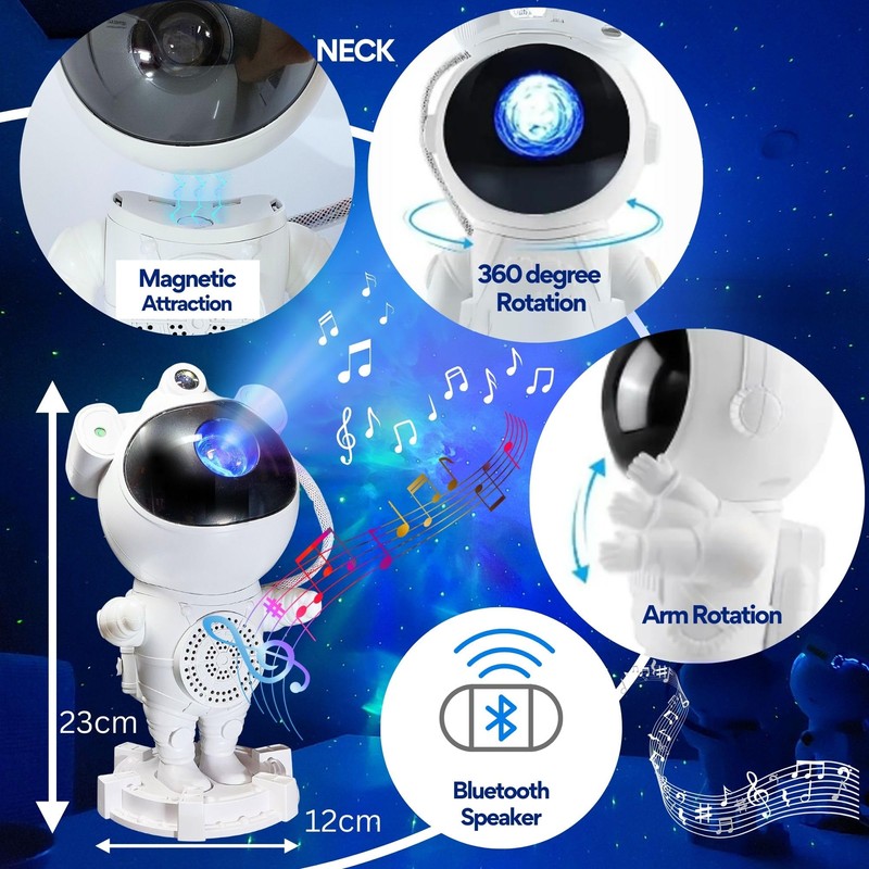 KOSU Astronaut Projector, Star Galaxy Light for Kids' Bedroom, Nebula
